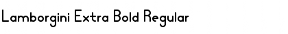 Download Lamborgini Extra Bold Regular Font
