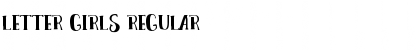 Download LETTER GIRLS Font
