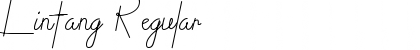 Download Lintang Regular Font Title Preview