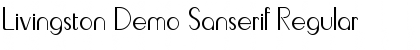 Download Livingston Demo Sanserif Regular Font Title Preview