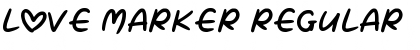 Download Love Marker Regular Font Title Preview