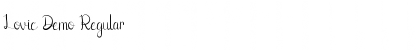 Download Lovic Demo Regular Font Title Preview