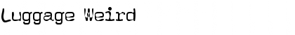 Download Luggage Weird Font Title Preview Download Luggage Weird Font Title Preview