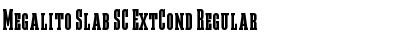 Download Megalito Slab SC ExtCond Regular Font
