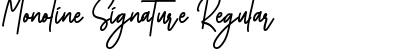 Download Monoline Signature Regular Font