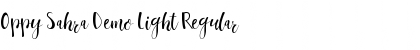 Download Oppy Sahra Demo Light Font