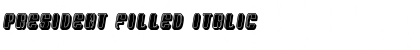 Download President Filled Font