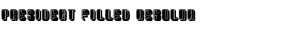 Download President Filled Font