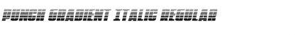 Download Punch Gradient Italic Font