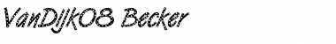 Download VanDijk08 Becker Regular Font