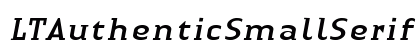 LTAuthenticSmallSerif Italic preview