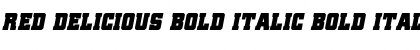 Download Red Delicious Bold Italic Bold Italic Font