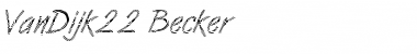 Download VanDijk22 Becker Regular Font