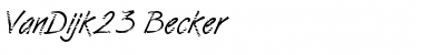 Download VanDijk23 Becker Regular Font