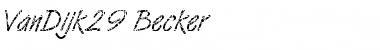 Download VanDijk29 Becker Regular Font
