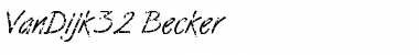 Download VanDijk32 Becker Regular Font