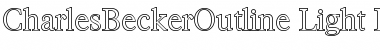 Download CharlesBeckerOutline-Light Font