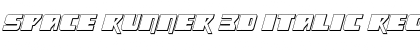 Download Space Runner 3D Italic Regular Font