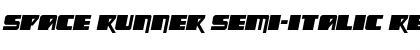 Download Space Runner Semi-Italic Regular Font