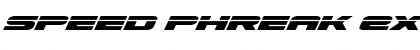 Download Speed Phreak Expanded Italic Expanded Italic Font