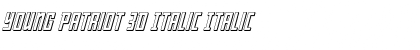 Download Young Patriot 3D Italic Font