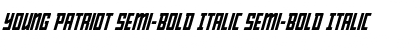 Download Young Patriot Semi-Bold Italic Semi-Bold Italic Font
