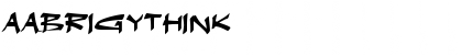 Download aAbrigyThink Font Download aAbrigyThink Font