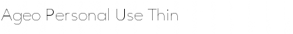 Download Ageo Personal Use Thin Font Download Ageo Personal Use Thin Font