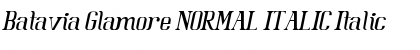 Download Batavia Glamore NORMAL ITALIC Italic Font