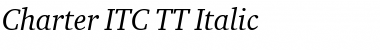 Download Charter ITC TT Italic Font