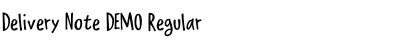 Download Delivery Note DEMO Font Download Delivery Note DEMO Font