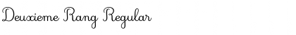 Download Deuxieme Rang Font