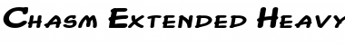 Download Chasm Extended Heavy Font
