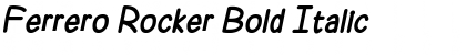 Download Ferrero Rocker Bold Italic Font