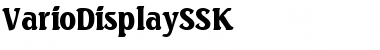 Download VarioDisplaySSK Regular Font