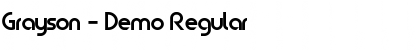 Download Grayson - Demo Font
