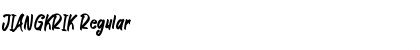 Download JIANGKRIK Font Download JIANGKRIK Font