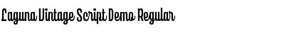 Download Laguna Vintage Script Demo Font
