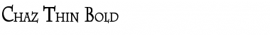 Download Chaz Thin Font