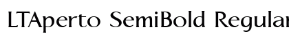 LTAperto SemiBold Regular preview