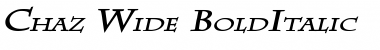 Download Chaz Wide Font