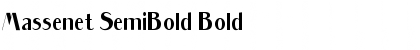 Download Massenet SemiBold Bold Font