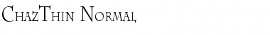Download ChazThin Font