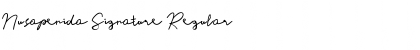Download Nusapenida Signature Regular Font