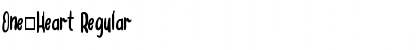 Download One_Heart Font Download One_Heart Font
