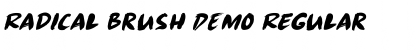 Download Radical Brush DEMO Regular Font