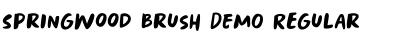 Download Springwood Brush DEMO Regular Font