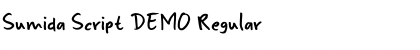 Download Sumida Script DEMO Regular Font