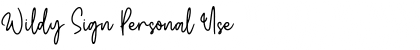 Download Wildy Sign Font