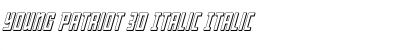 Download Young Patriot 3D Italic Italic Font